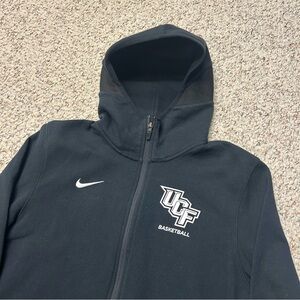 Nike UCF Knights Basketball Dri-FIT Full Zip Hoodie Jacket Black Mens Large